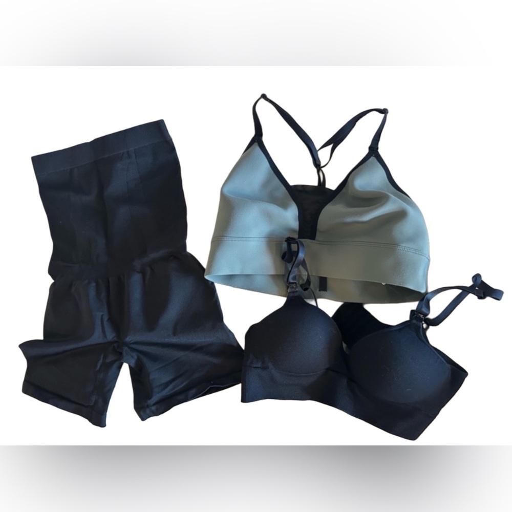 BLANQI Black Nursing/Support Bra and Shapewear Set